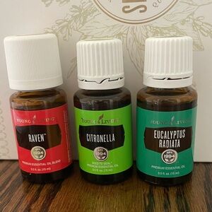 Raven, citronella, eucalyptus radiate